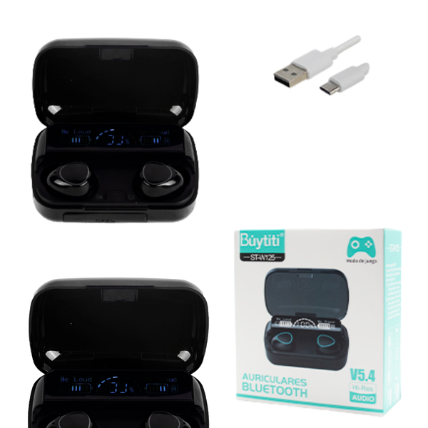 ⚡ Audífonos Bluetooth Inalámbricos con Estuche Digital