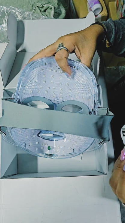 Mascara facial luz led